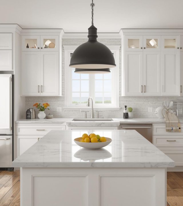 A pristine modern kitchen
